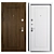 Alen Staller Metal Entry Door 3D model small image 3