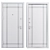 Alen Staller Metal Entry Door 3D model small image 4