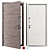 Munich Metal Entry Door 3D model small image 1