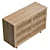 Real-Size 6 Drawer Dresser UV-Unwrapped 3D model small image 5