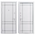 Bavaria Metal Entry Door (Staller) 3D model small image 4