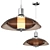 Modern Chrome Saucer Pendant Light 3D model small image 1