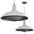 Modern Chrome Saucer Pendant Light 3D model small image 2