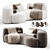 Tateyama Cloud Sofa: Stylish 2015 Design 3D model small image 1