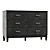 Ingvar 6-Drawer Dresser with UV-Textured Finish 3D model small image 1