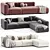 Braid Mahy Sectional Sofa Finely-Crafted 3D model small image 3