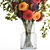 Spring Bouquet Collection in Glass Vase 3D model small image 4