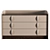 Elegant Flou Dresser in Ebony 3D model small image 2