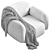 Modern Sika Armchair, Designer Furniture 3D model small image 4