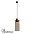 Modern Amber Glass Pendant Light 3D model small image 1