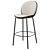 Bellini Bar Stool: Comfortable Elegance 3D model small image 1