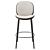 Bellini Bar Stool: Comfortable Elegance 3D model small image 2