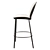 Bellini Bar Stool: Comfortable Elegance 3D model small image 3