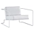 Elegant Saga Lounge Chair Fusion 3D model small image 4