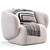 Modern Fabric Armchair Design Piece 3D model small image 2