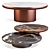 Brady Coffee Tables Set In Marble 3D model small image 1
