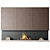 Rustic Wood Burning Fireplace 3D model small image 3