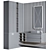 Customizable Bathroom Furniture Set 3D model small image 3