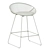 UFO Semi-Bar Chair Black 3D model small image 7