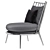 Elegant Aurora Iron Armchair, Cantori 3D model small image 2