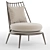 Elegant Aurora Iron Armchair, Cantori 3D model small image 6