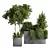 Rustic Garden Trio Set 3D model small image 2