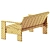 Modern Outdoor Sofa by Hay 3D model small image 7