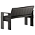 Modern Outdoor Dining Bench: Hay 3D model small image 3
