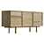 Hubsch Sideboard - Natural Oak 3D model small image 4