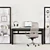 Modern Gray Work Station Kit 3D model small image 8