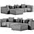  Westwing Modular Sofa Lennon 3D model small image 4