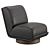 Bronwyn Swivel Chair Copenhagen Amber 3D model small image 1
