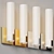 Elegant LED Nickel Sconce 3D model small image 4