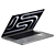 Silver Apple MacBook 16 3D 3D model small image 2