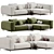 Brera Sectional Sofa by Former 3D model small image 2