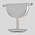 Terrо Black Table Lamp Amber 3D model small image 2