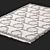 Designer Light Grey Carpet 230x160cm 3D model small image 4