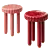 Artisanal Ceramic Stool Design 3D model small image 1