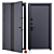 Modern Metal Entry Door Lampre-3 3D model small image 1