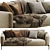 Compact Flexform Romeo UV-Mapped Sofa 3D model small image 2