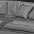 Compact Flexform Romeo UV-Mapped Sofa 3D model small image 3