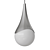 Modern Hanging Pendant Light "Shady 3D model small image 2