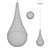 Modern Hanging Pendant Light "Shady 3D model small image 4