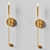 Modern Steel Wall Sconce Fixture 3D model small image 2