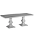 Classic Dining Table 210x90 cm 3D model small image 4