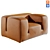 Elegant Tacchini LE MURA Chair 3D model small image 1
