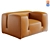 Elegant Tacchini LE MURA Chair 3D model small image 3