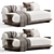 Modern Busnelli Grumetto 03 Sofa 3D model small image 2