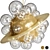 Sleek IONA UFO Pendant Collection 3D model small image 1
