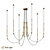 Bofor Bronze Pendant Chandelier 160cm 3D model small image 1